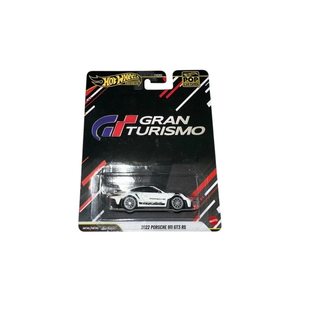 Hot Wheels Premium Gran Turismo 2022 Porsche 911 GT3 RS White Real Riders HXD63